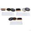 3 Pieces Leather Shoes Shine Kit Boots Brown