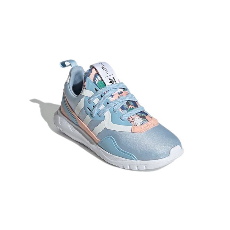 Her Studio London X Adidas Original Flex Little Kid Colorful Blossoms Kids Sneakers Blue Haze-Coral Cloud-White Q47143