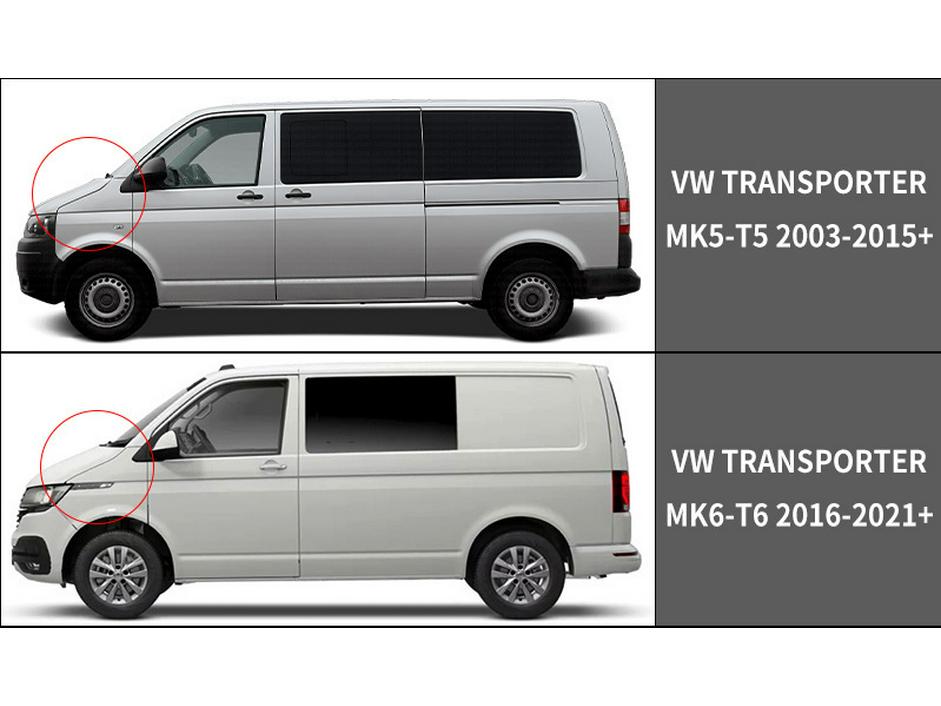 Дефлектор бокового окна (ветровик) для VW Transporter T5/T6