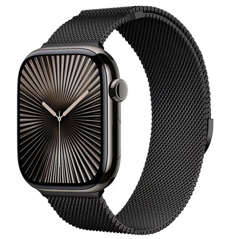 Ремешок для Apple watch Band 10 46MM 44mm 45mm 41mm 49mm 42mm 40mm 45mm браслет Milanese Loop для iwatch series 9 7 8 4 5 6 SE Ultra2