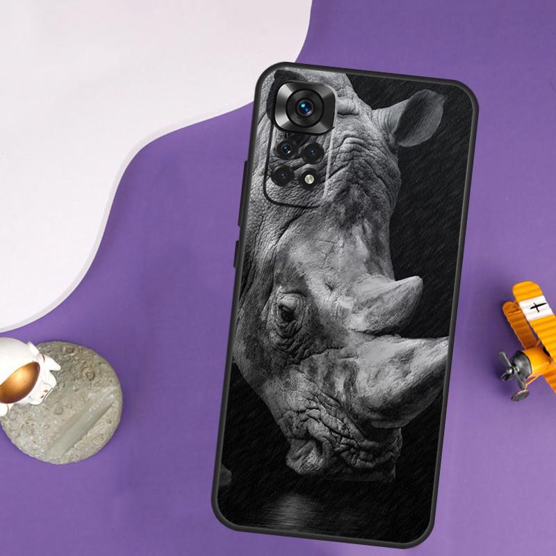 Animal Rhino Case For Xiaomi Redmi Note 13 Pro 14 12 9 10 11 Pro 10S 11S 12S Redmi 14C 13C 10C 12C Cover