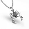 Cross-Border Titanium Skull & Scorpion Pendant Pearl Chain Necklace Retro Jewelry