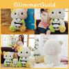 Adorable Cute Bear Plush Toy Fluffy Stuffed Animal Pillow Soft Cushion Gift For Girls
