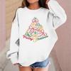 Children's Fashionable Casual Long-sleeved Loose Christmas Print Pullover Sweatshirt
