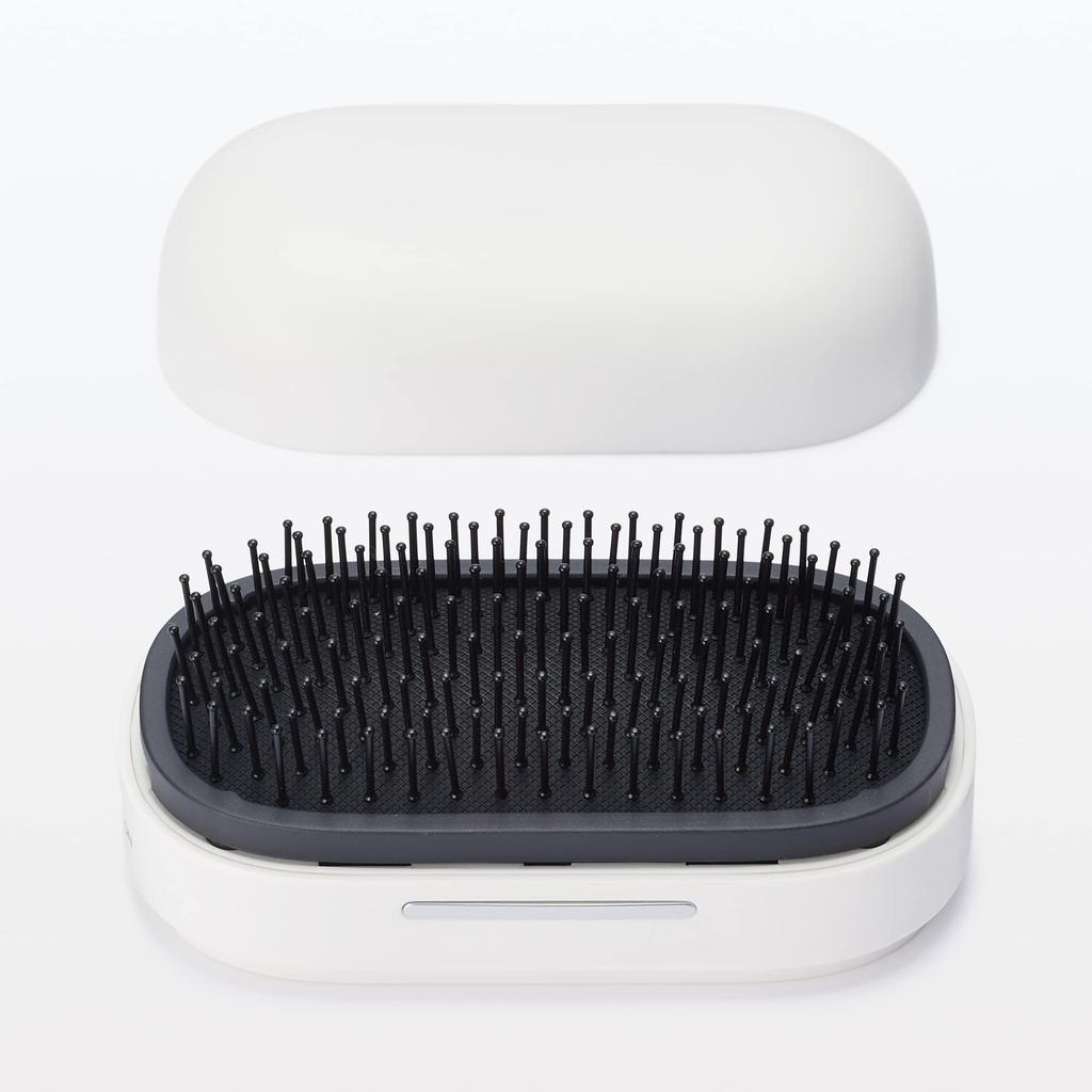 MUJI Vibrating Hair Brush White Width X Depth X Height 10.6 5.6 4.5cm MJ-VHB1/44821862