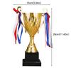 Sports Match Metal Champions Trophy Contest Business Metal Coverless Trophies Award Football Trophies Medal Souvenir Cup