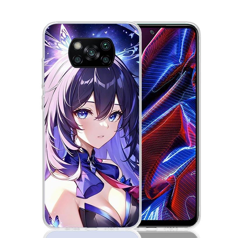 Чехол для телефона Honkai Star Rail Seele для Xiaomi Poco X7 X6 X5 Pro F7 Ultra Redmi 15C 15 13 13C 12 12C 10 10A 10C 9 9A 9C 9T Обложка P