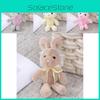 Adorable Lace Bunny Plush Toy Soft And Fluffy Stuffed Animal Doll Keychain