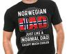 Norwegian Dad Father Day Gift Tshirt Birthday Gift For Dad Norway Norwegian Dad T-shirt Gift For Father Fathers Day Gift