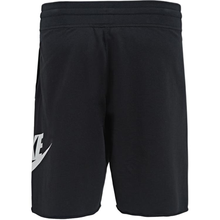 Nike Серия Alumni Lifestyle Шнуровка Дышащие Универсальные Пятиточечные Повседневные Шорты Мужские шорты Черные 678573-013