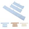 3pcs Cotton Crib Bumper Anti Collision Soft Guard Washable Crib Safe Teething Protector for Cot
