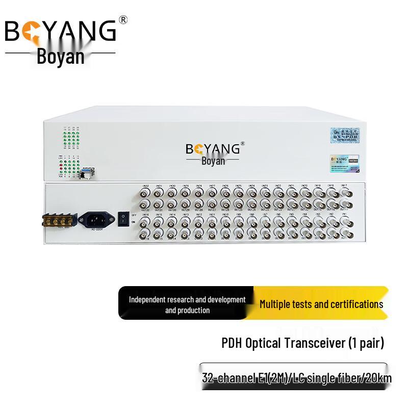 BOYANG 32-Channel E1 2M Fiber Optic Multiplexer