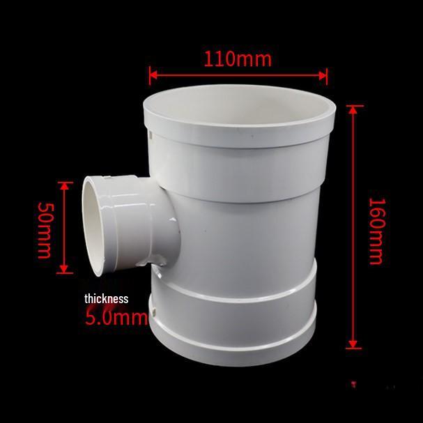 PVC Drainage Reducing Unequal Tee with Inspection and Socket Spigot