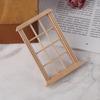 1:12 Dollhouse Miniature 12-Pane Wooden Window Frame Model Furniture Accessories