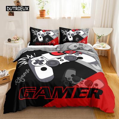 Комплект постельного белья Game Duvet Cover Set Game Contoller для детей, мальчиков, подростков, игровой комплект постельного белья Double Queen King Size из полиэстера