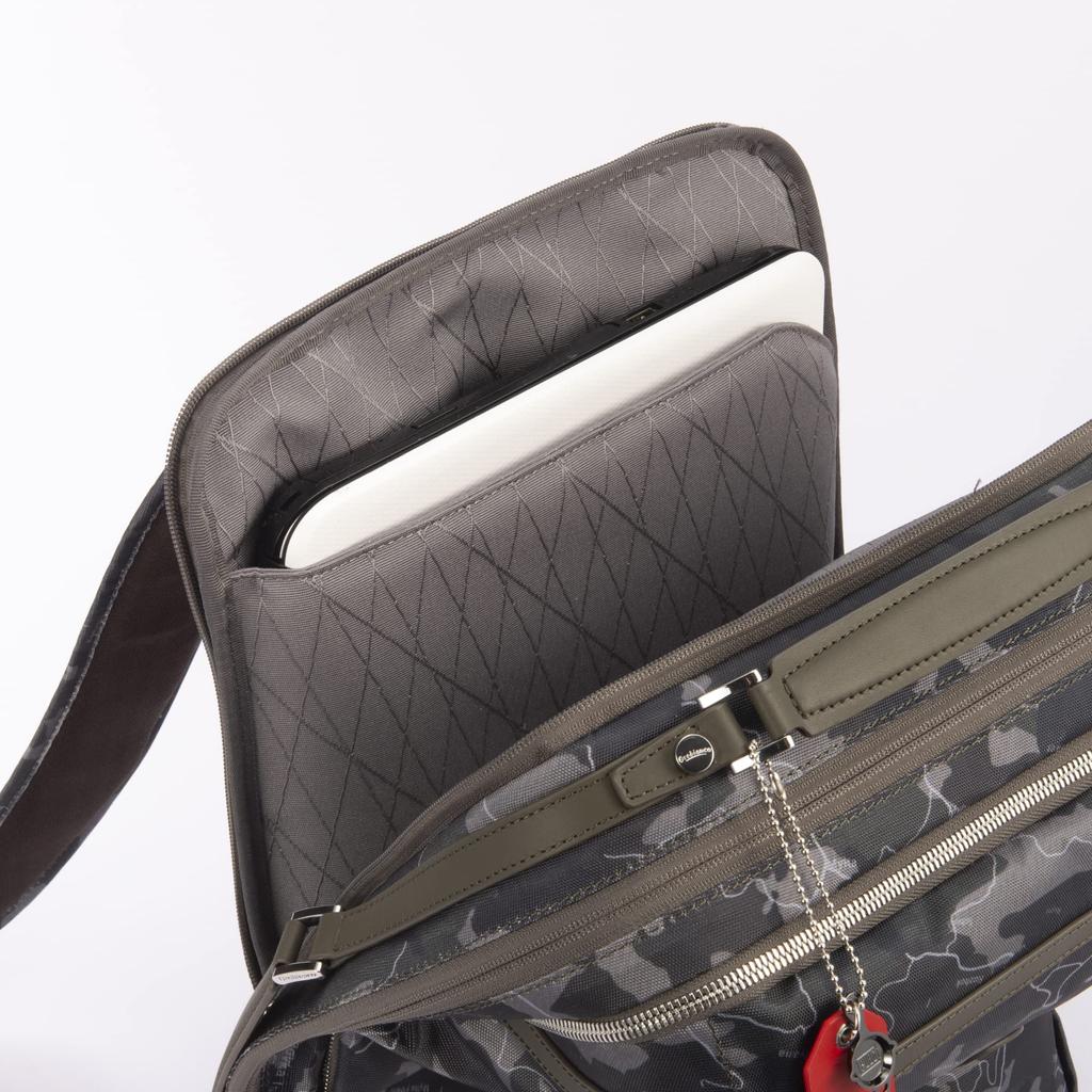 Совместимый с PUBG B4 15-дюймовый ПК с подвеской в виде сковороды, ограниченный рюкзак 92486 Хаки [Orobianco] Мужской