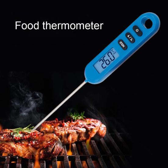 Пищевой термометр, чувствительный зонд, ЖК-дисплей, водонепроницаемый, высокая точность, мгновенное считывание, барбекю, мясо, молоко, электронный цифровой термометр, кухонные гаджеты