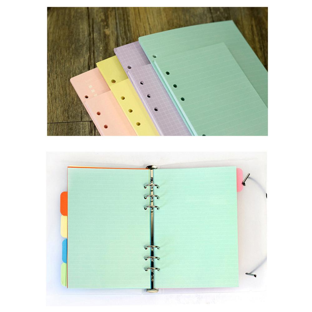 Planner A5 A6 40 Sheets Notebook Paper Loose Leaf Paper Refill Binder Inside Page Paper Refill