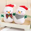 Fluffy Christmas Snowman Pendant Anime Xmas Ornament Creative Snowman Plush Toy  New Year