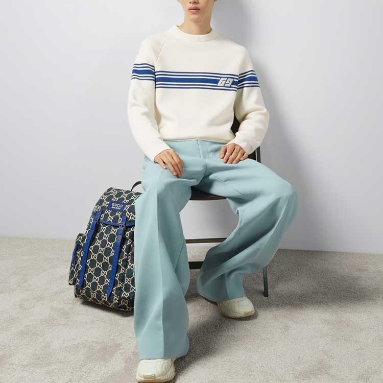 Gucci Свитер мужской цвет слоновой кости белый 763398-XKDO1-9174