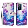 Dream Butterfly Forest Luxury Painted Leather Case Wallet Book Style Cover for Vivo Y20,Y35,Y51A,Y56,V27,Y78,V29,Y27,Y33S,Y19,V29E,Y17S,Y30,S19...