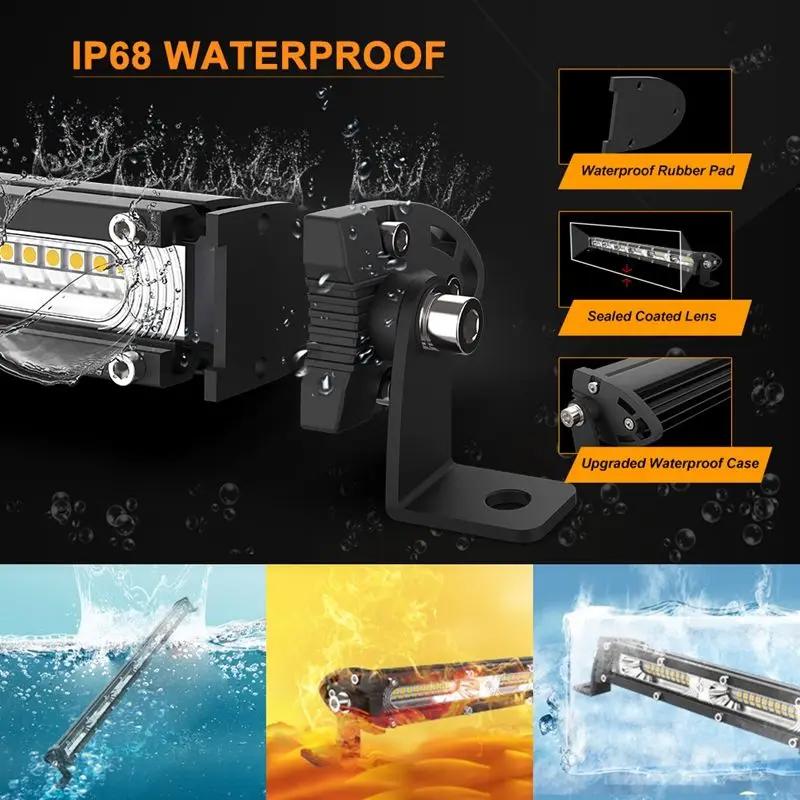 SEAMETAL 60 Вт/120 Вт/180 Вт Светодиодная лампа для вождения автомобиля, светодиодная рабочая фара, точечный луч для грузовика, внедорожника, внедорожника, джипа