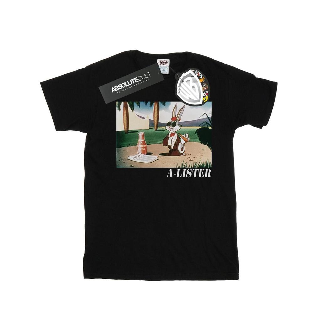 Looney Tunes Womens/Ladies Bugs Bunny A-Lister Cotton Boyfriend T-Shirt
