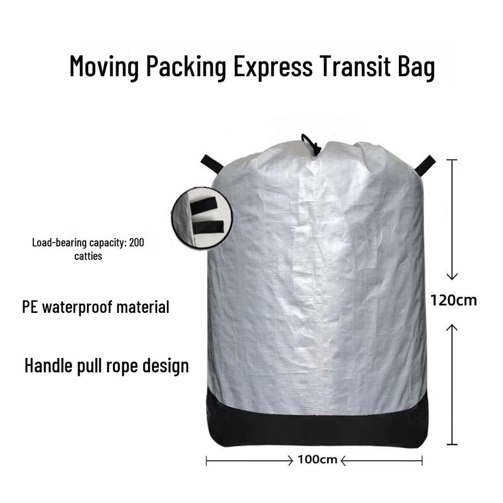 Express Transit Large Waterproof Packing Bags with Drawstrings - Durable, Wear-Resistant for Logistics and Cargo Collection