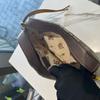 [Pre-Owned] Neo Vintage Series Gold Foil Logo Metal Tiger Head Monogram Canvas And Leather Camera Bag - Very Good #1V1FK6Q