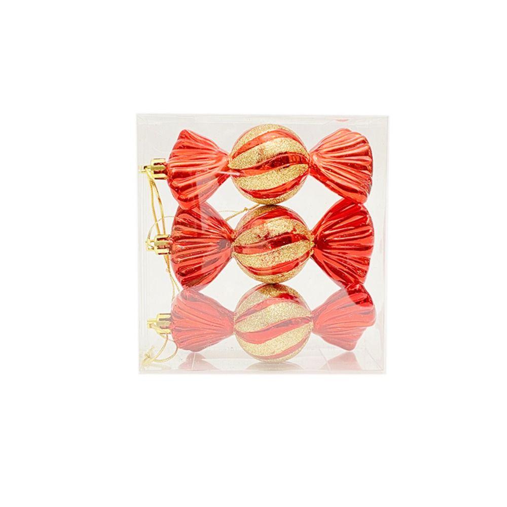 5 цветов Рождественские конфеты шары Украшение Пластиковая елка подвеска Рождественские елочные украшения