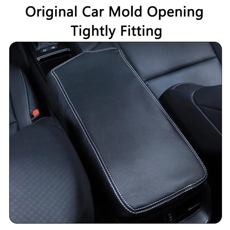 QHCP Leather Car Armrest Box Cover Center Console Armrest Box Sleeve Trims For Lexus ES200 260 300H 2018- Interior Accessory