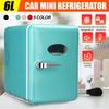 42W Mini Car/Home Refrigerator Freezer Warmer Outdoor Portable Fridge Refrigerator Icebox For Camping 6L