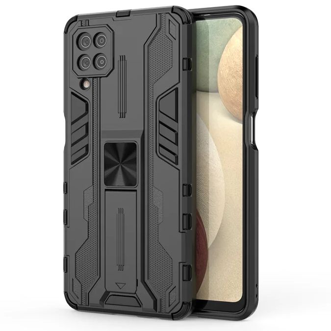 Для Samsung Galaxy A12 A22 A32 A52 A72 Чехол Armor Противоударный Магнитный Держатель Чехол Для Galaxy M12 M52 Чехлы для телефонов