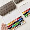 24/48 Color Watercolor Pigment Distribution Box 2/3.4ml Pigment Storage Empty Box Art Student Outdoor Painting Palette Cases