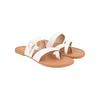 Shoetopia Девочки Плоская-730 Белый Плоский Сандалий - 8 UK (Девочки-Плоские-730-Белый)