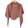 Women Knitted Shawl Wrap Scarf Striped Design Soft Imitation Wool Cashmere Cape Cardigan Shawl Coat Blanket