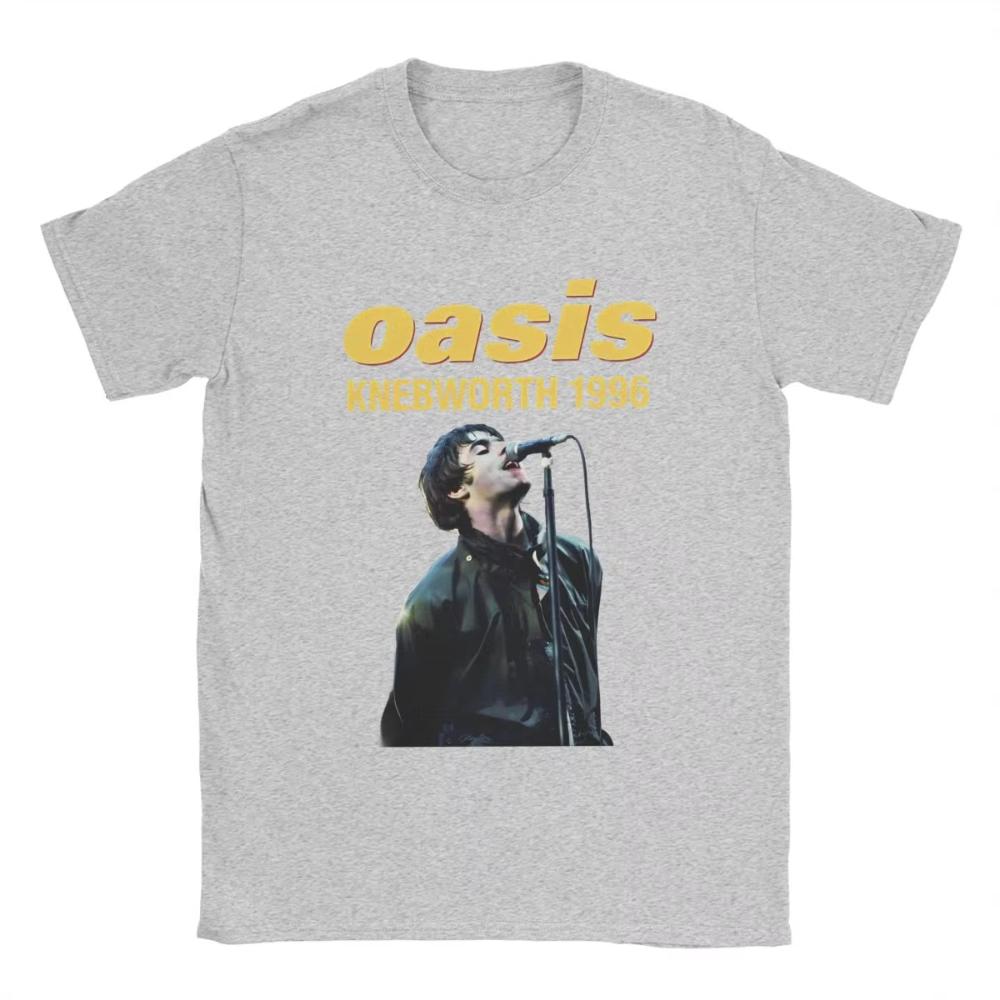 Men's Women T-Shirts O-Oasis Rock 90's Band Leisure Cotton Tees Short Sleeve British Music Albums T Shirt Crewneck Clothes Adult