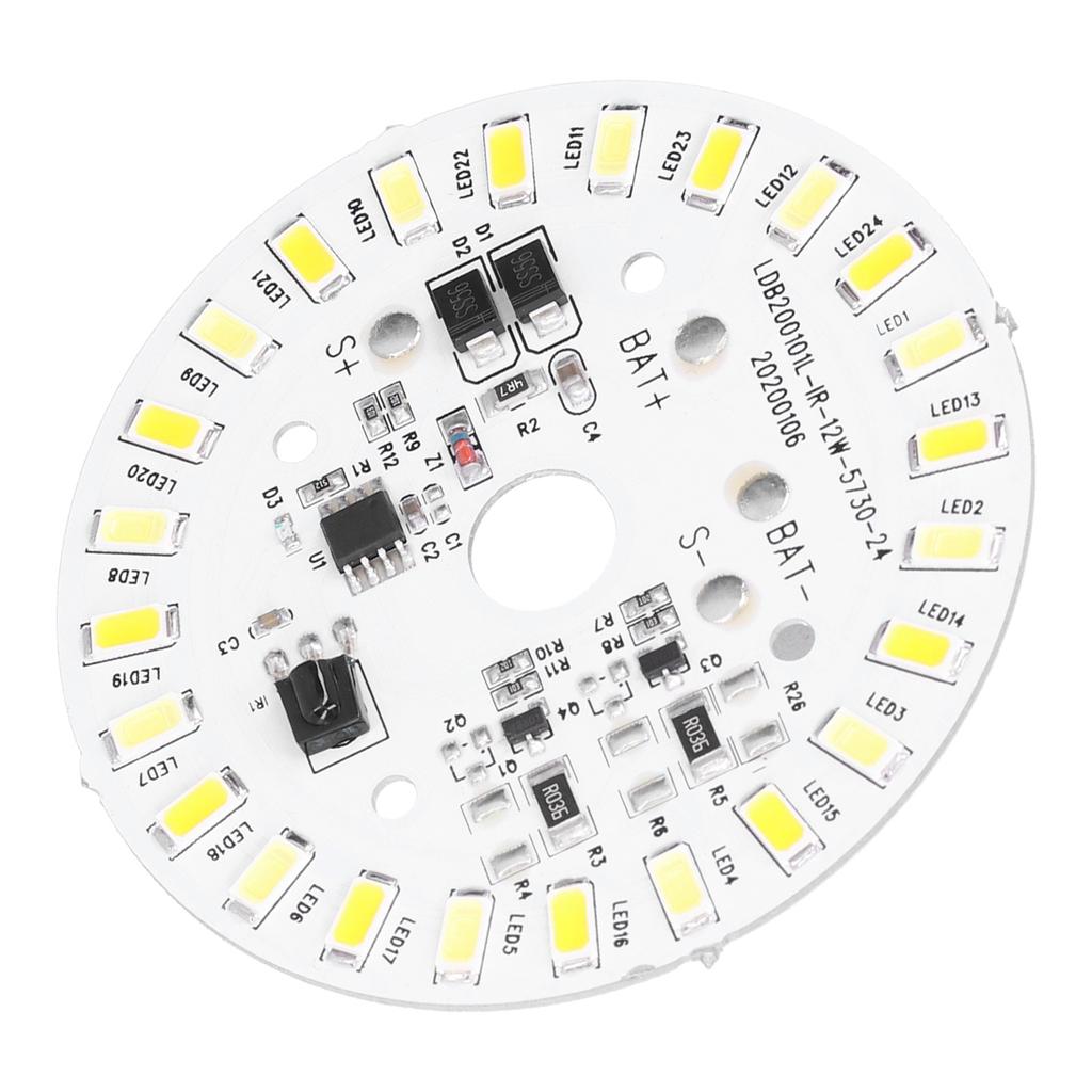 12W 24LED Ceiling Lamp Panel 3.2V 3.7V White  Warm Light Source with Remote Controller