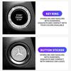 DIQ4   Car One-Click Engine Start Stop Switch Button Cover Ignition Button Sticker For Mercedes Benz W211 W204 W210 CLA GLA Accessories
