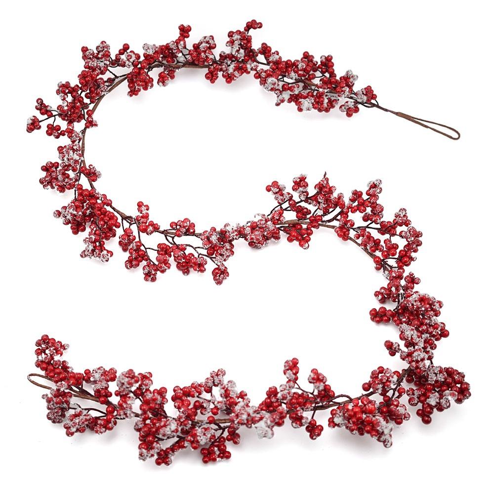 Красная Ягода Красные Ягоды Лоза DIY Аксессуары Искусственные Растения Высококачественный Подвесной Венок Фестиваль