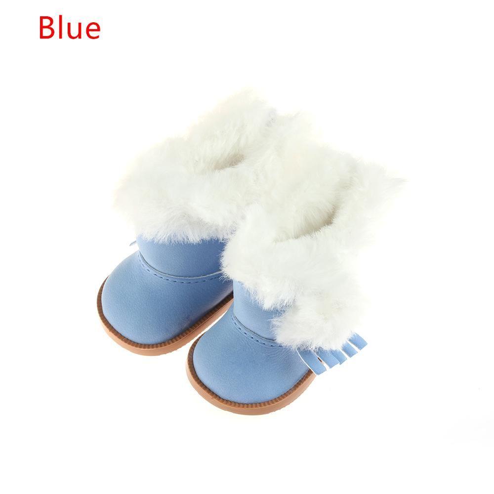 Handmade Doll Accessories Toys Mini Shoes 18 Inch Doll Plush Shoes Snow Boots