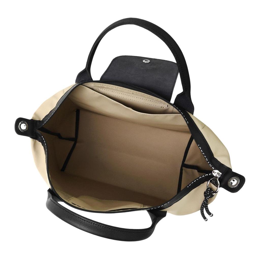 Longchamp Le Pliage Energy Logo Embossed Zipper Closure Recycled Canvas Tote Bag Women Tote Beige 1515HSR299