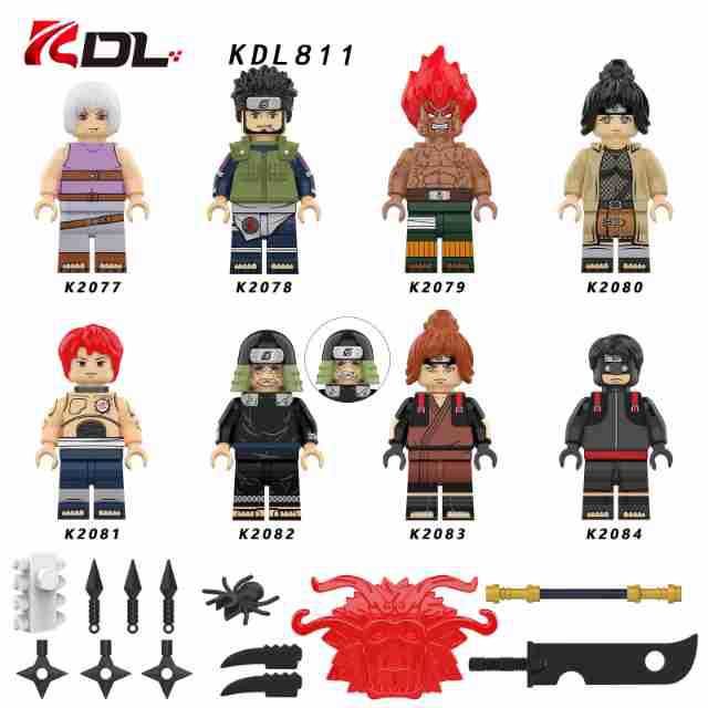 KDL811 Water Fire Series Shadow Card Building Blocks Mini Figure Set Small Particle Assembly Toy Kids Gift