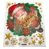 Christmas Window Door Sticker Decorative Window Santa Claus Stars 50 M