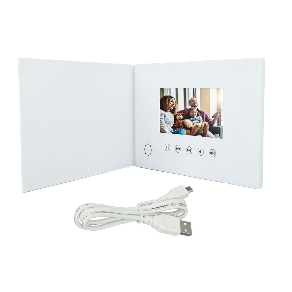 Greeting Card 5in Color Display Electronic Video Greeting Card Wedding Album IPS Display Promotion