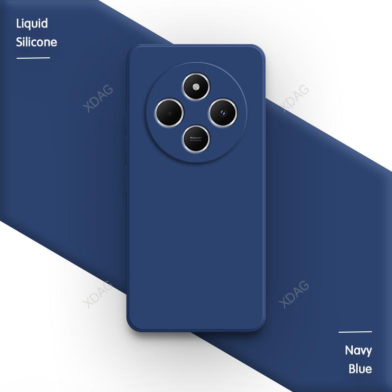 Оригинальный чехол для телефона Redmi 14C 14R A4 4G 5G Простой Квадратный с защитой камеры Жидкий силикон Ударопрочный Мягкий Роскошный задний чехол