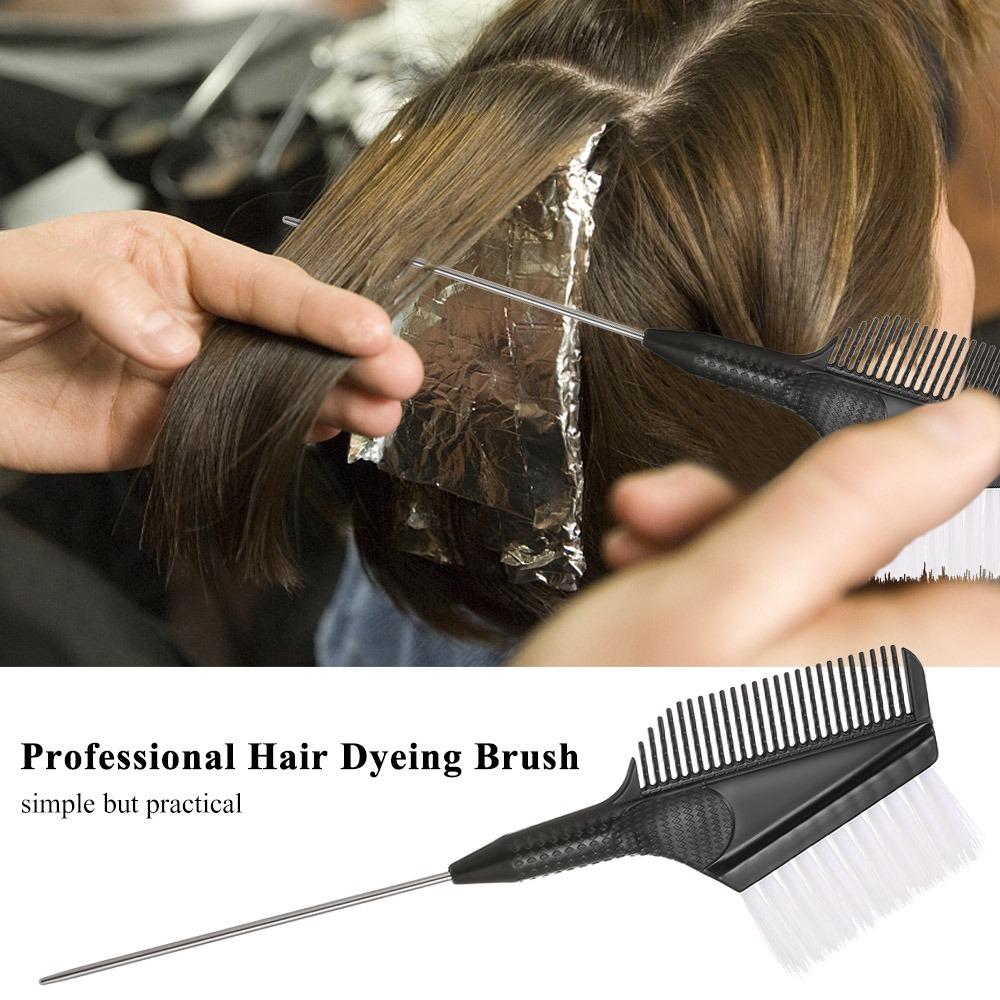 2PCS Dual-Sided Design Hair Dye Applicator Brush Even Color Application Hair Tint Brush Salon Use