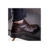 Мужские классические ботинки из натуральной кожи на резиновой подошве