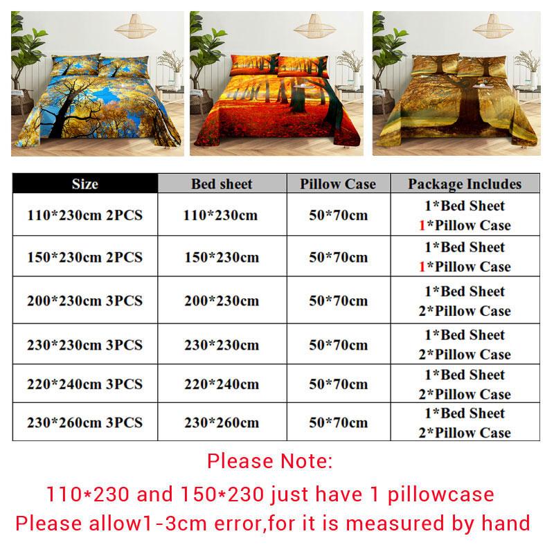 Comforter Scene Bed Sheet And Bedding Linens Queen King Double Size 220X240 Trees For Bedroom Soft Twin Full Single