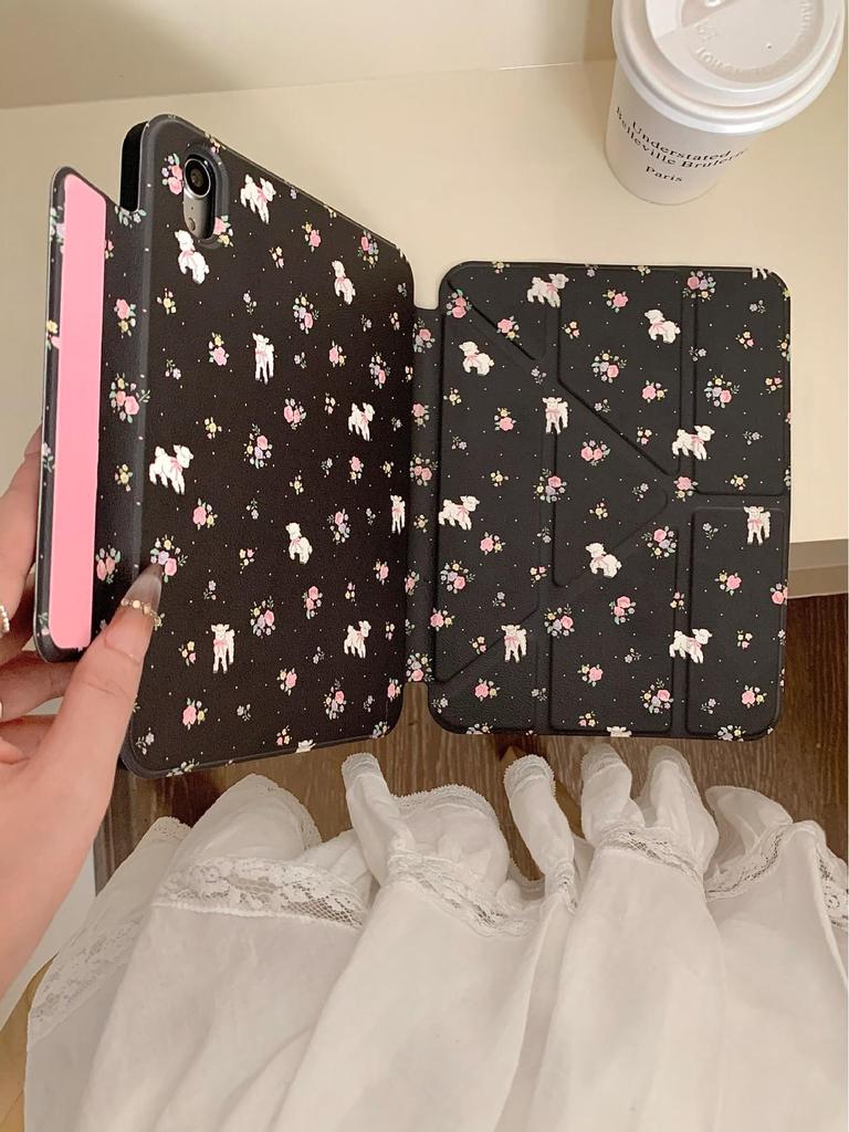Floral Little Sheep 3Y Magnetic Case: Upgrade for iPad Pro 2021, Enhanced Tablet Protection